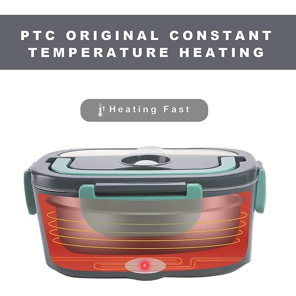 Electric Lunch Box Food Warmer 1.5L Portable Food Heater 12V/24V Car Truck 220V Home - Image 4