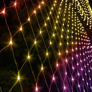 EMITTO 880 LED Christmas Net Lights 4 x 6m Outdoor Waterproof Mesh Fairy Lights Multi Colour