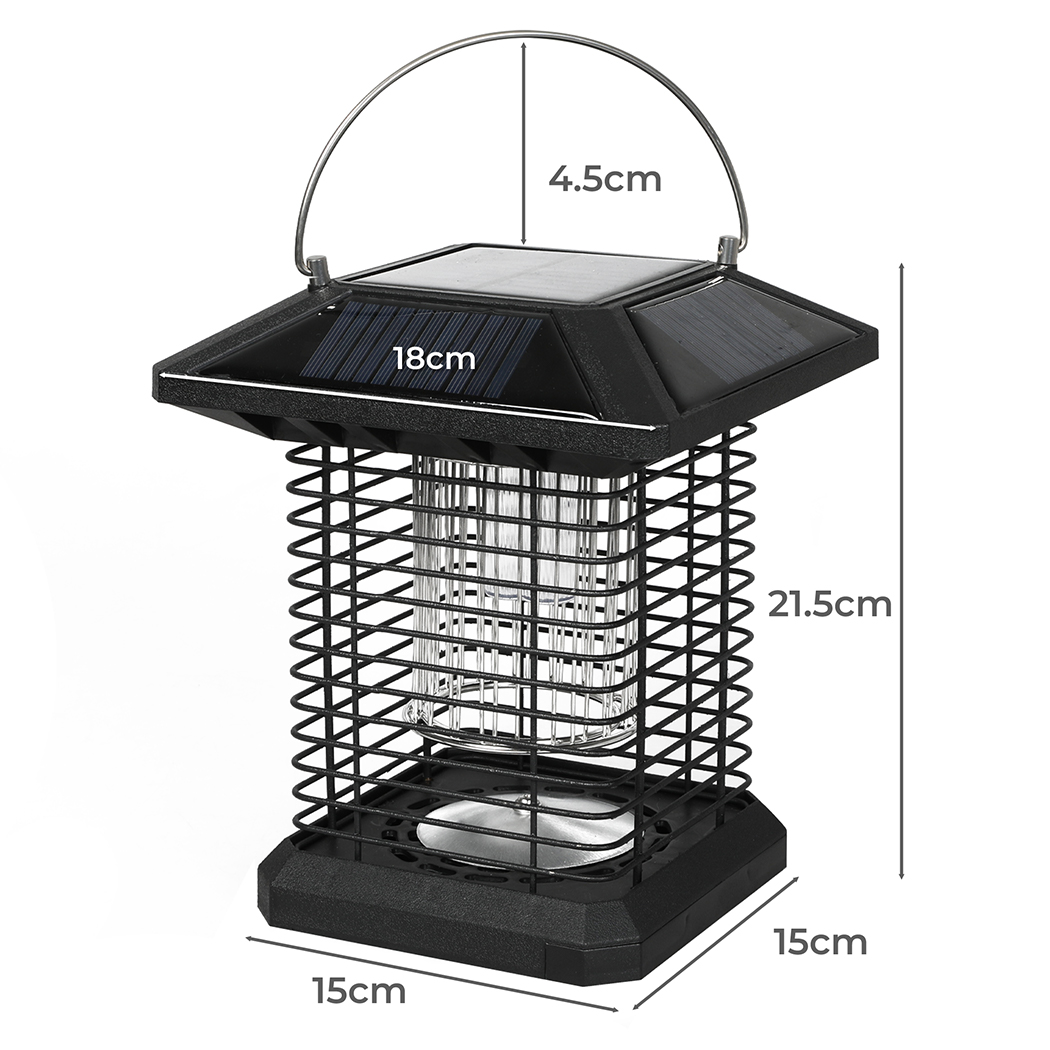SPECTOR Electric Mosquito Killer Lamp Bug Zapper Solar USB Rechargeable Indoor Outdoor 360° UV Insect Trap - Image 4