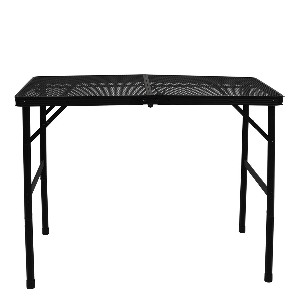 Levede Folding Grill Table Camping BBQ Table Portable Aluminium Outdoor Picnic Cooking Table Adjustable Height Large - Image 5