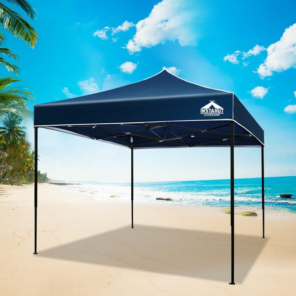 INSTAHUT 3x3m Pop Up Gazebo Marquee Folding Tent Outdoor Canopy Navy - Image 5