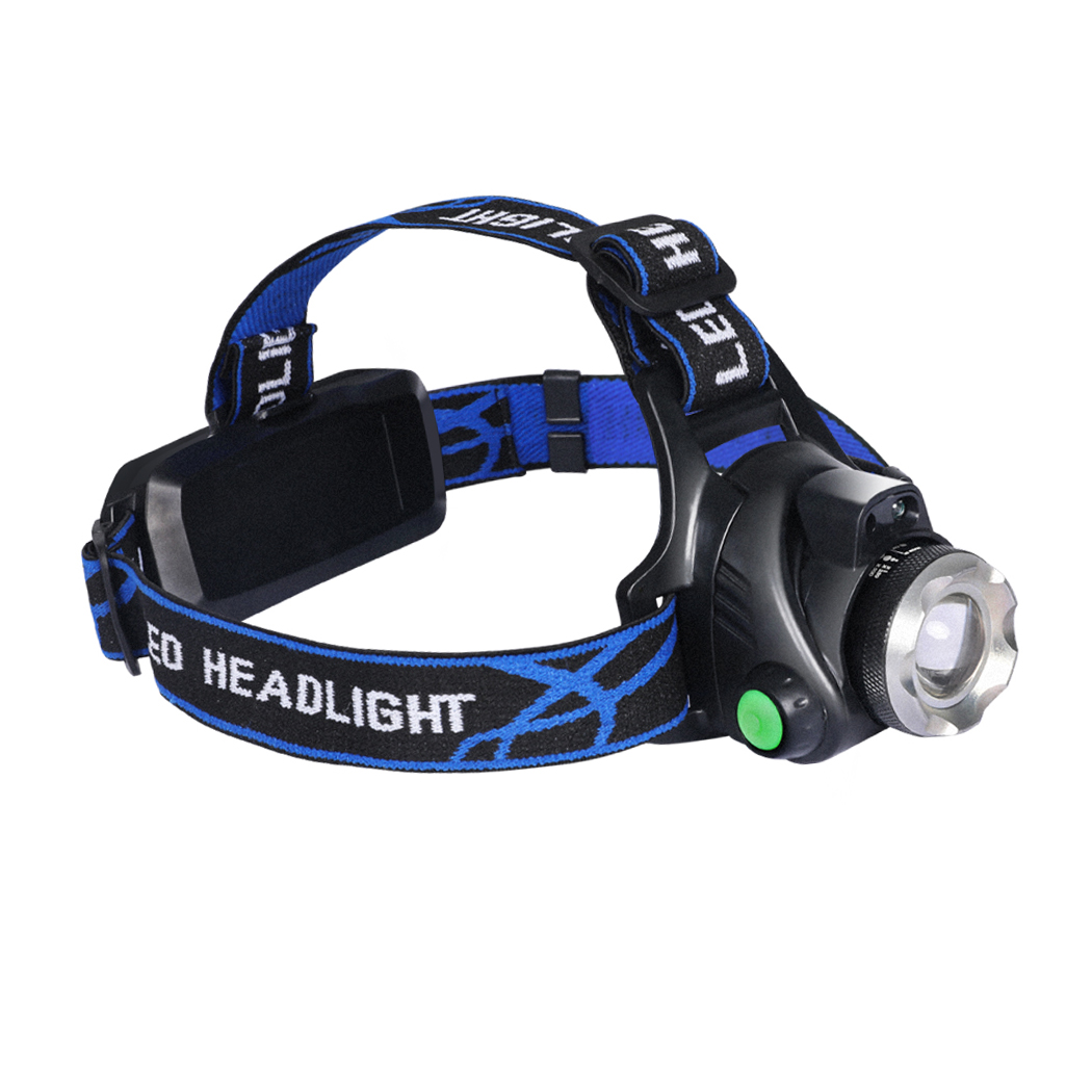 LED Rechargeable Outdoor Headlamp USB Camping Headlight 140 Lumens Waterproof Zoom Torch with Motion Sensor - Image 3