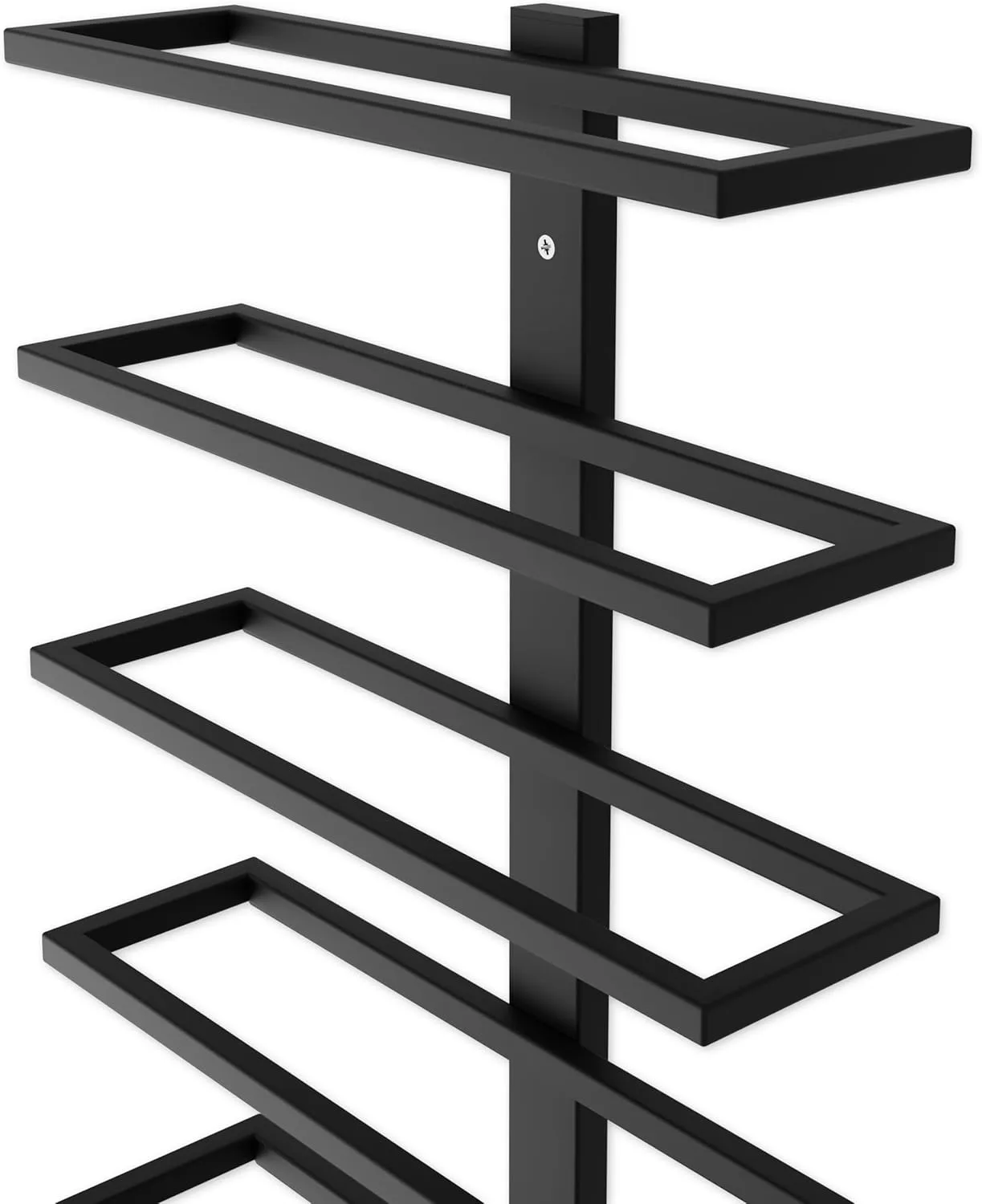 CARLA HOME Metal Wall Mount Wine Rack 10 Bottle Holder Black Wine Storage Rack for Wine, Champagne & Liquor - Image 4