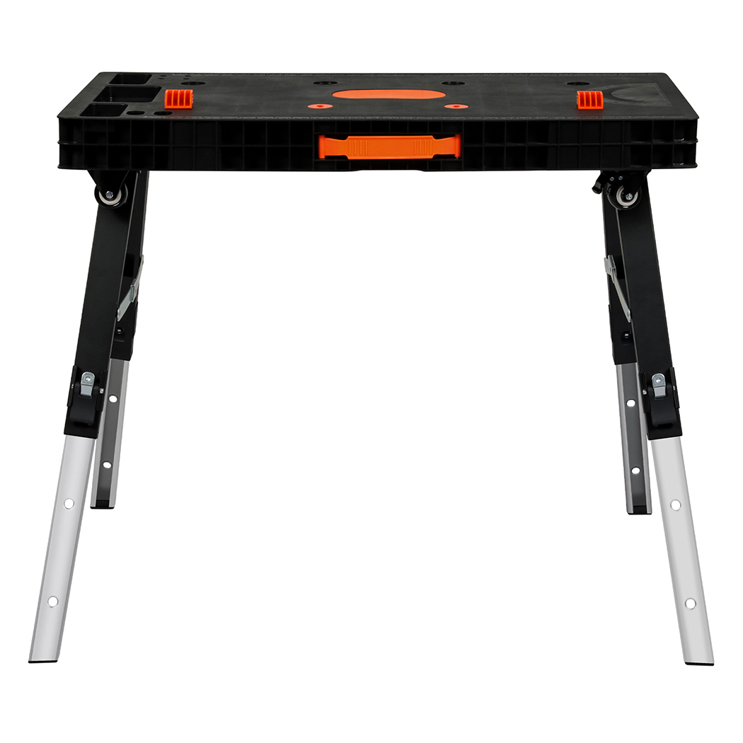 Traderight 5-in-1 Foldable Workbench Portable Work Table Sawhorse Scaffold Car Creeper 400kg - Image 4