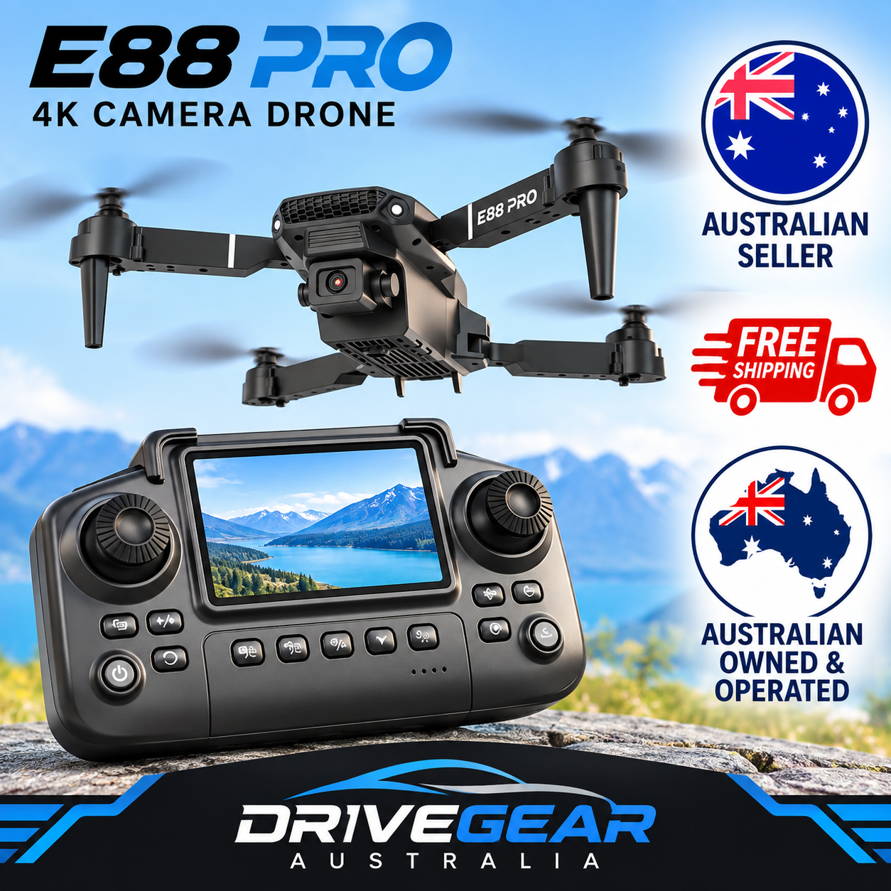 4K Foldable FPV Drone with Dual HD Cameras, Obstacle Avoidance & Screen Remote – Brushless RC Quadcopter - Image 2