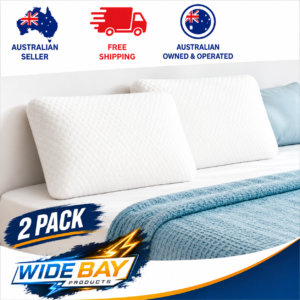 Dreamz Orthopaedic 2 Pack Memory Foam Pillow Gel Infused Cervical Neck Support 60cm