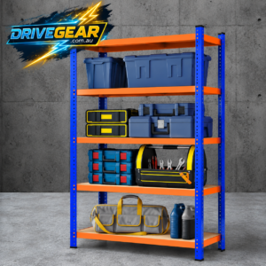 Giantz 5 Tier Garage Storage Shelving Rack 90x40x180cm Heavy Duty 1000kg