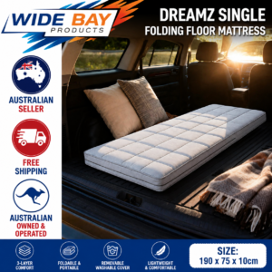 Dreamz Single Folding Floor Mattress Portable Foam Sleeping Pad Roll Up Camping Bed