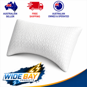 Dreamz Adjustable Memory Foam Pillow Cooling Bamboo Cover Neck Support Side Sleeper
