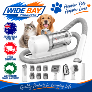 Pet Grooming Vacuum Kit 13000Pa Dog & Cat Hair Clipper Deshedding Brush