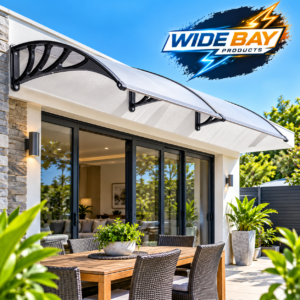 DIY Outdoor Awning Cover 1000 x 2000mm – Clear 6mm Polycarbonate Patio Canopy