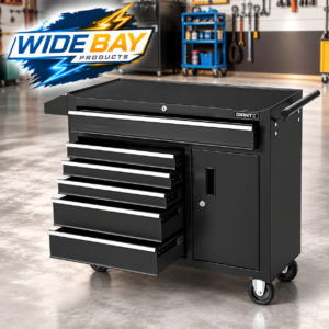 Giantz 6 Drawer Tool Trolley Cabinet 100kg Steel Toolbox Storage Chest Garage Workshop