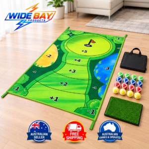 Portable Golf Putting Practice Game – 1.5m Mat with Carry Case
