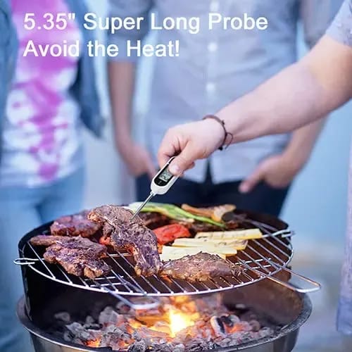 Digital Meat Thermometer Instant Read Food Thermometer with 15cm Stainless Steel Probe – BBQ, Cooking & Frying - Image 5