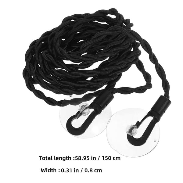 2 Pack Portable Travel Clothesline 1.5m Stretch Elastic Washing Line for Camping - Image 5