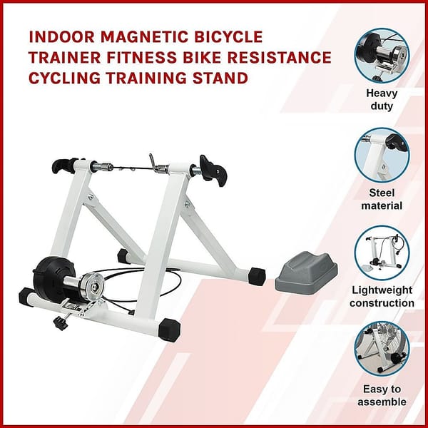 Indoor Magnetic Bike Trainer – 7-Level Bicycle Resistance Stand - Image 8