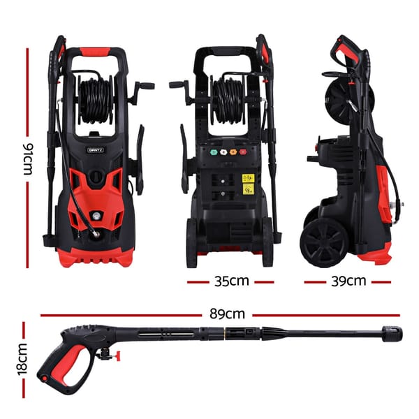 Giantz 2800PSI 3000W Electric High Pressure Washer with 30m Hose - Image 3