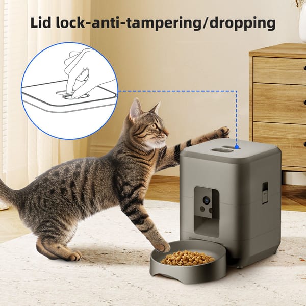 Smart WiFi Pet Feeder with Camera 2L Automatic Cat & Dog Food Dispenser App Control - Image 8