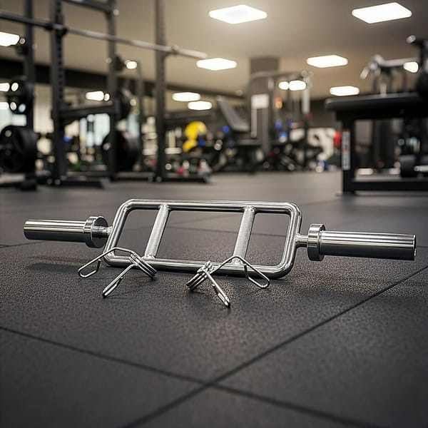 Chrome Olympic Tricep Barbell 2 Inch – Heavy Duty with Spring Collars - Image 10