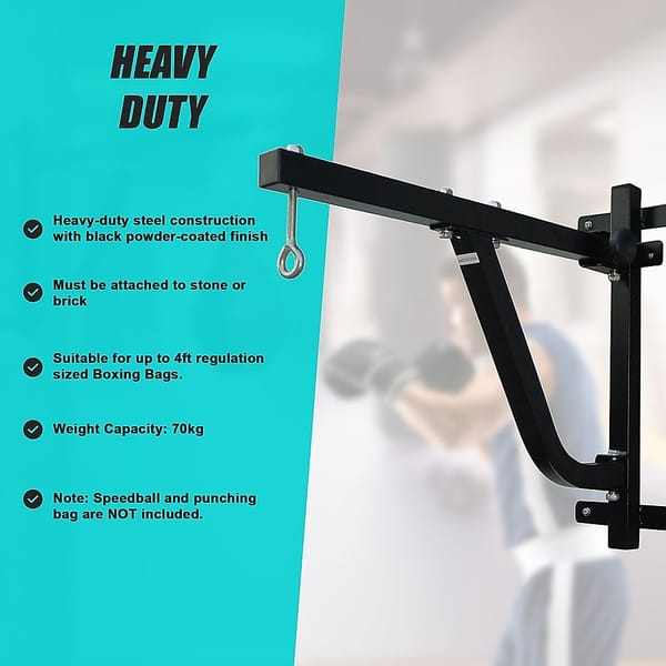 Boxing Punching Bag Wall Pivot Rack – Heavy Duty Swivel Mount - Image 9