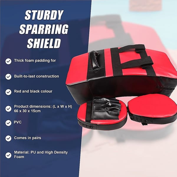 Kickboxing Shield & Punching Pad Combo – Sparring Strike Training Set - Image 7