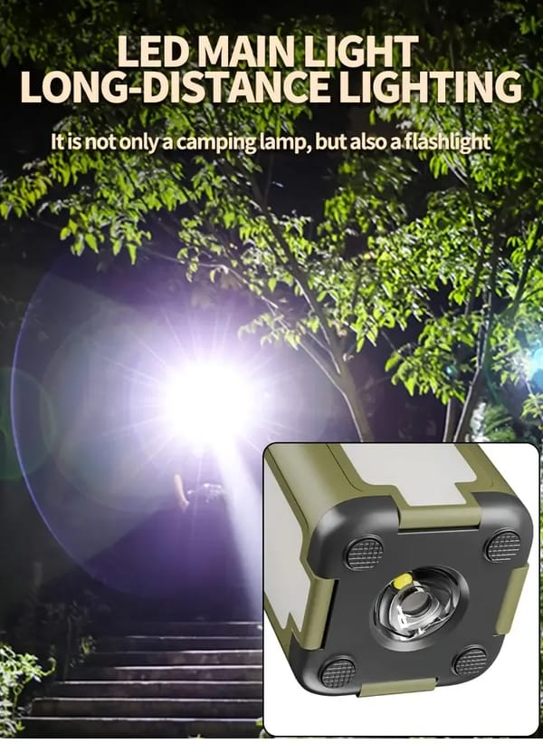 4-Leaf Foldable Solar Camping Lantern 1800mAh – 6-Mode Portable LED Light - Image 11