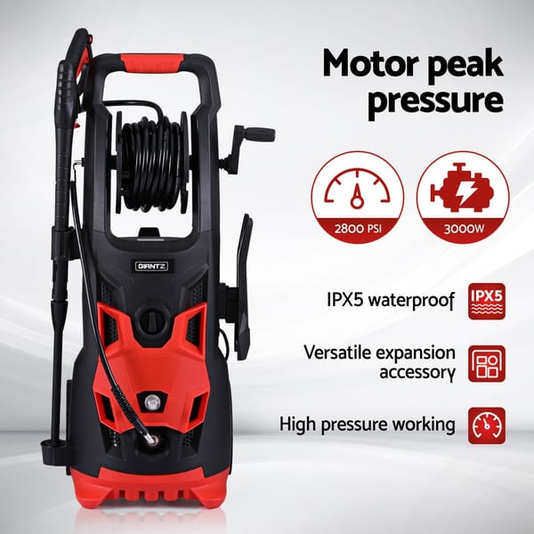 Giantz 2800PSI 3000W Electric High Pressure Washer with 30m Hose - Image 6