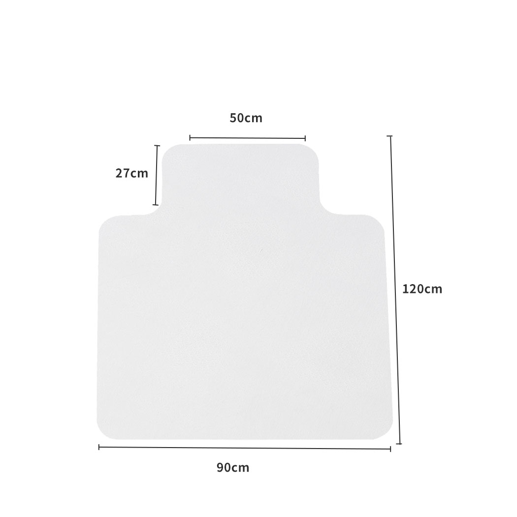 Marlow Chair Mat 120 x 90cm Clear PVC Floor Protector for Carpet & Hard Floors - Image 3