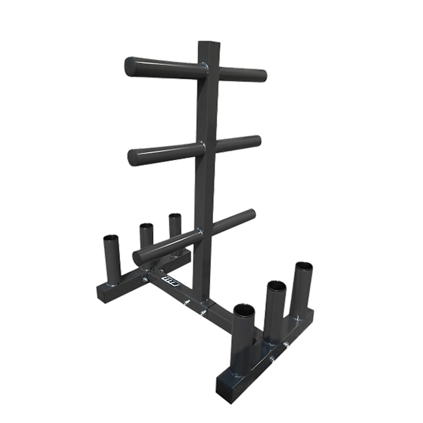 Olympic Weight Tree Bar Rack Holder – Weight Plate & Barbell Storage Rack - Image 7