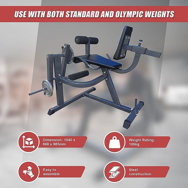 Leg Extension Curl Machine – Adjustable Home Gym Quad & Hamstring Trainer - Image 5