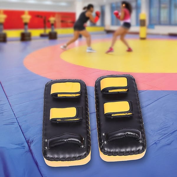 Thai Pads Kickboxing Boxing Focus Mitts – Pair PU Leather Martial Arts - Image 9