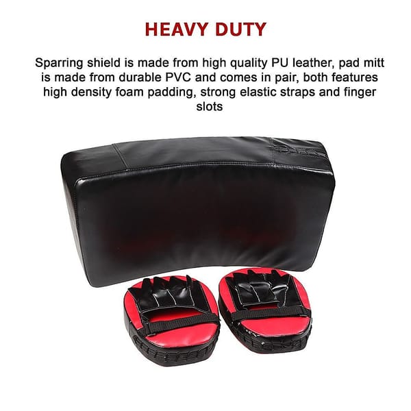 Kickboxing Shield & Punching Pad Combo – Sparring Strike Training Set - Image 6