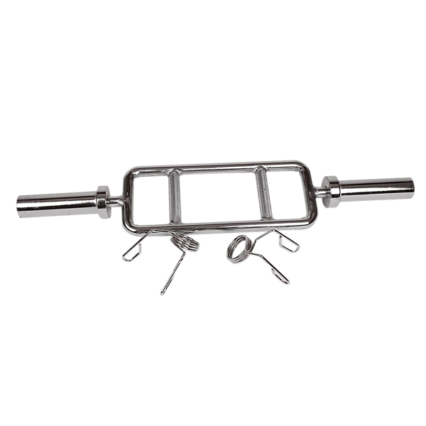 Chrome Olympic Tricep Barbell 2 Inch – Heavy Duty with Spring Collars - Image 7