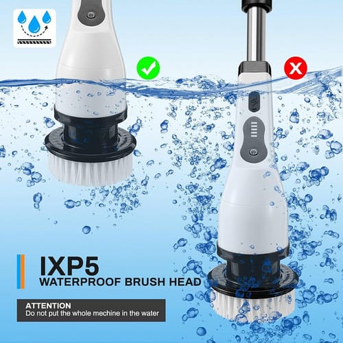9-in-1 Electric Spin Scrubber Cordless Cleaning Brush with 2000mAh Battery - Image 3