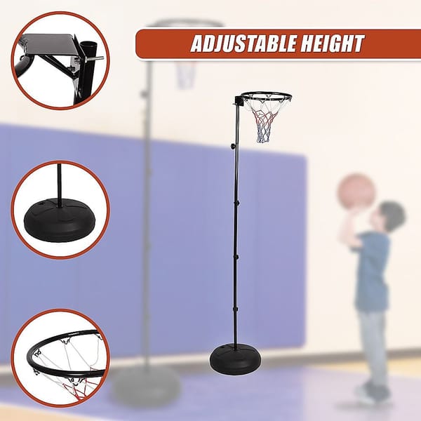 Portable Netball Ring with Stand – Height Adjustable 1.33m–3.05m - Image 6