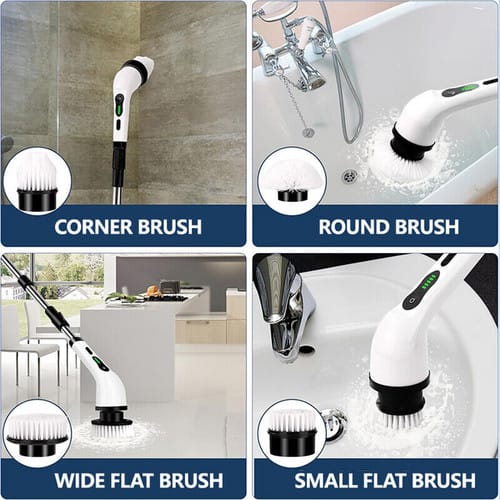 9-in-1 Electric Spin Scrubber Cordless Cleaning Brush with 2000mAh Battery - Image 2