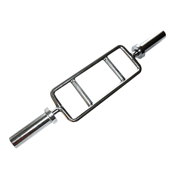 Chrome Olympic Tricep Barbell 2 Inch – Heavy Duty with Spring Collars - Image 4