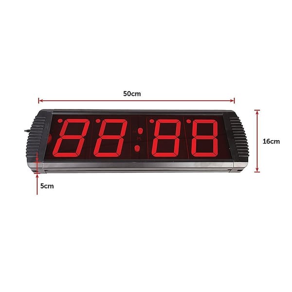 Digital Interval Fitness Timer Clock – LED Gym Workout Countdown - Image 2