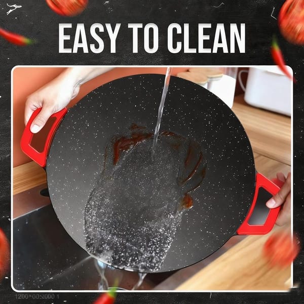 Smokeless Indoor Electric Grill 1000W Nonstick Griddle Tabletop BBQ Grill - Image 3