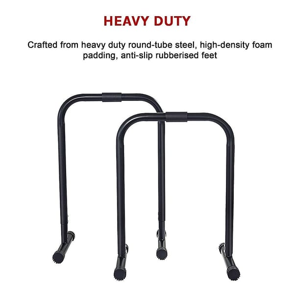 Chin Dip Parallel Bar Push Up Station – 150kg Home Gym Equipment - Image 5