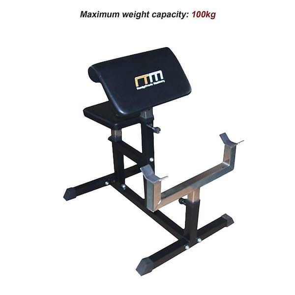 Preacher Curl Bench – Adjustable Bicep Curl & Arm Workout Bench 100kg - Image 3