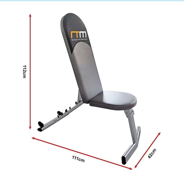 FID Adjustable Workout Bench – Flat Incline Decline Folding Weight Bench 100kg - Image 2