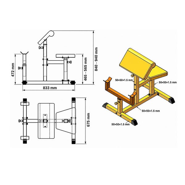 Preacher Curl Bench – Adjustable Bicep Curl & Arm Workout Bench 100kg - Image 2