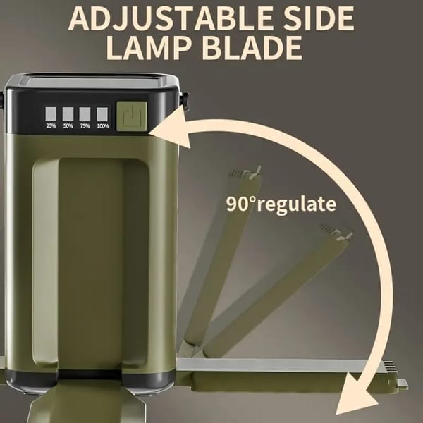 4-Leaf Foldable Solar Camping Lantern 1800mAh – 6-Mode Portable LED Light - Image 6