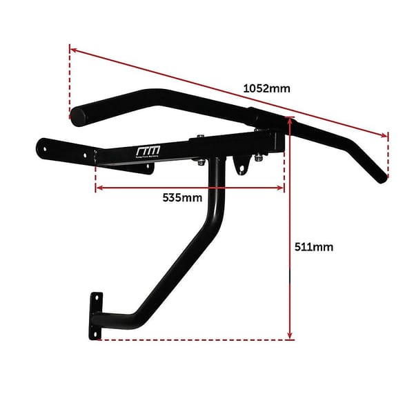 Wall Mounted Chin Up & Pull Up Bar with Speedball Station – 200kg - Image 2