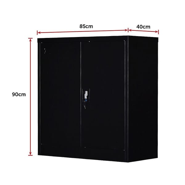 2-Door Lockable Steel Storage Cabinet – Office & Gym Shelving - Image 9