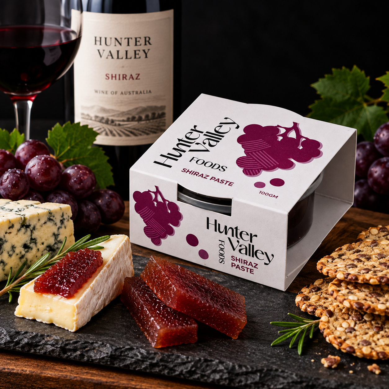 Hunter Valley Foods Shiraz Paste 100g – Gluten Free & Vegan Friendly