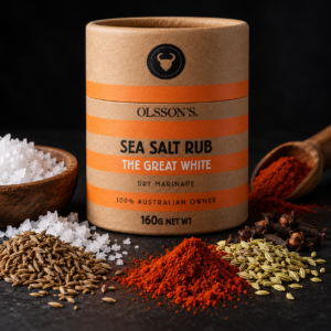 Olsson's The Great White Sea Salt Rub Kraft Canister 160g