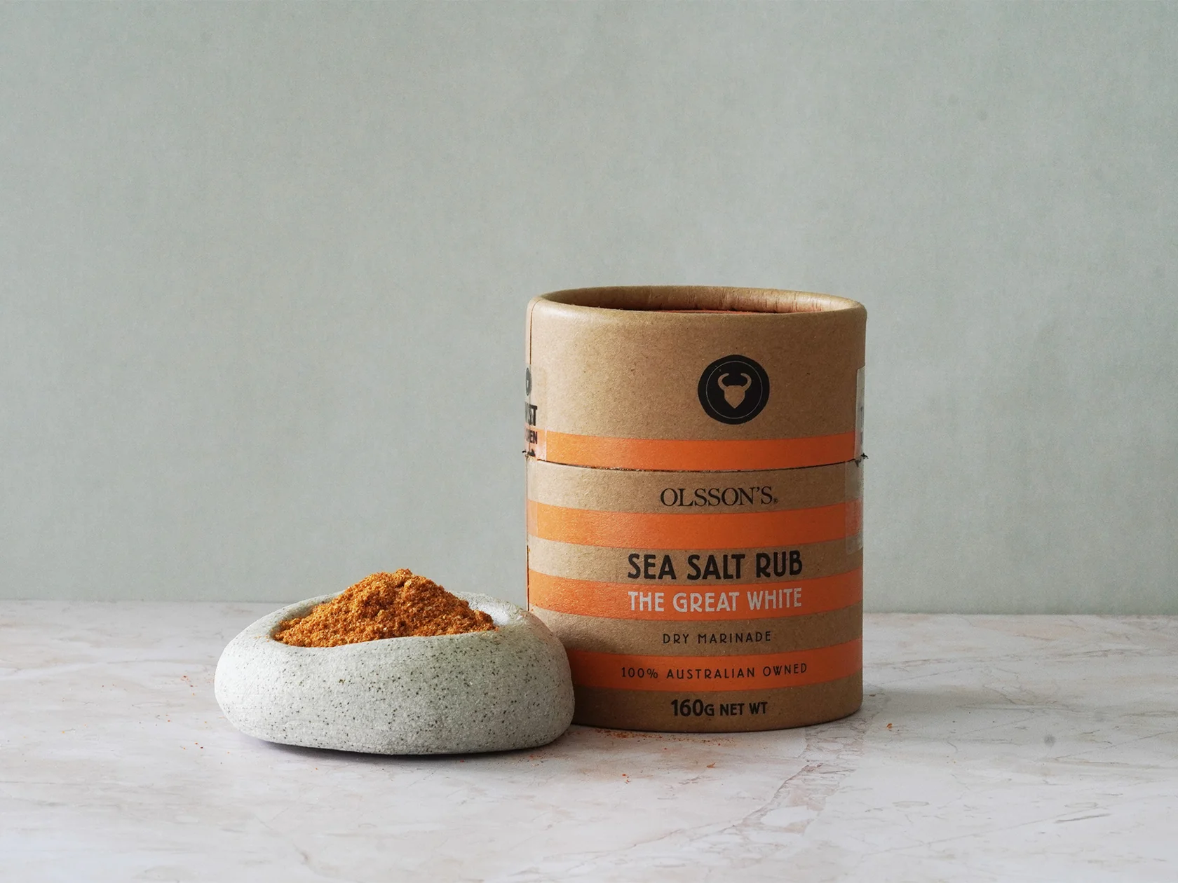 Olsson's The Great White Sea Salt Rub Kraft Canister 160g - Image 3