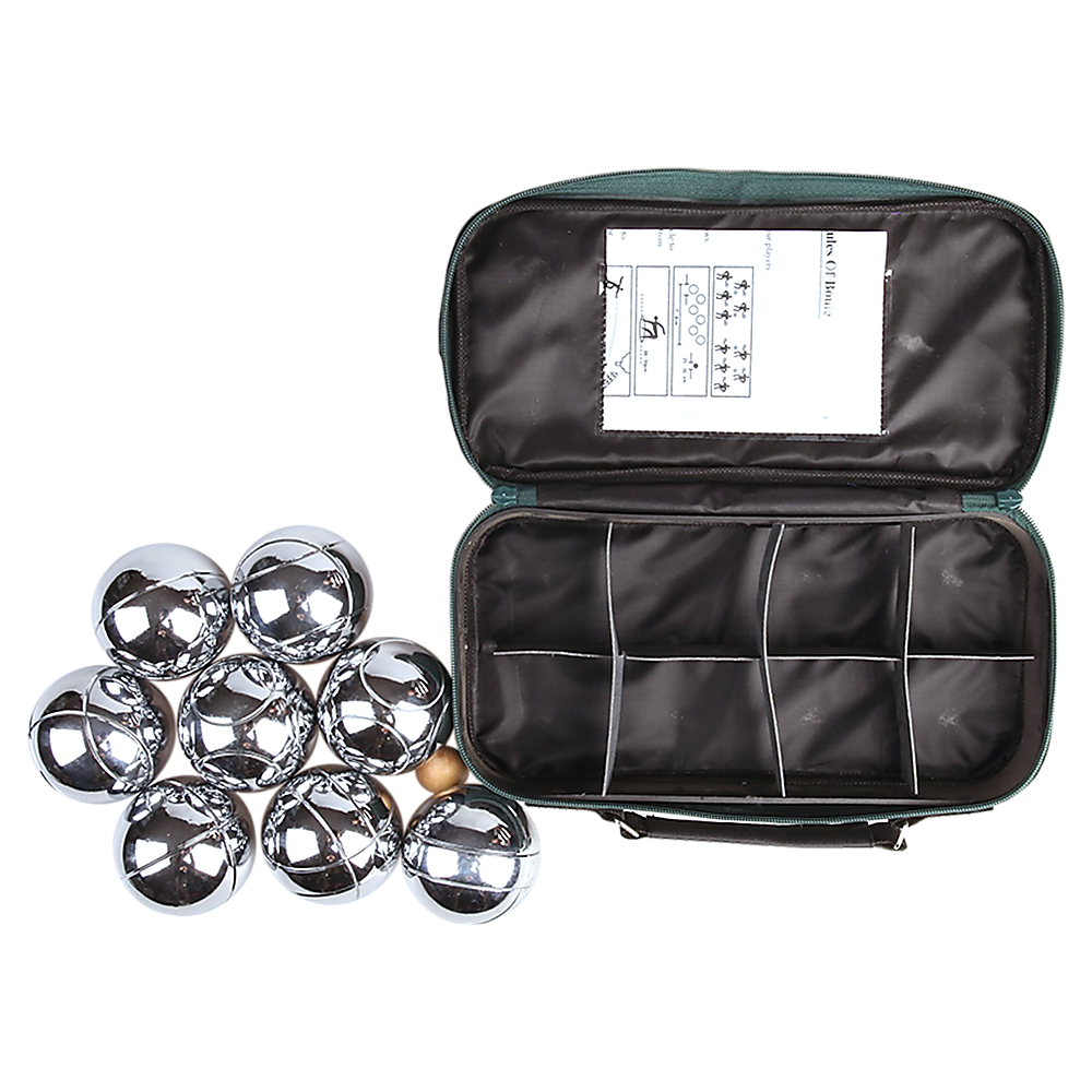 Deluxe Boules Set – 8 Alloy Balls with Wooden Jack, Measuring Tool & Carry Bag - Image 6
